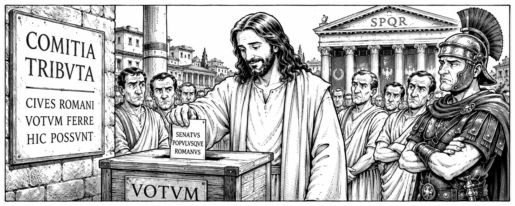 Christ the Voter — ROAR illustration