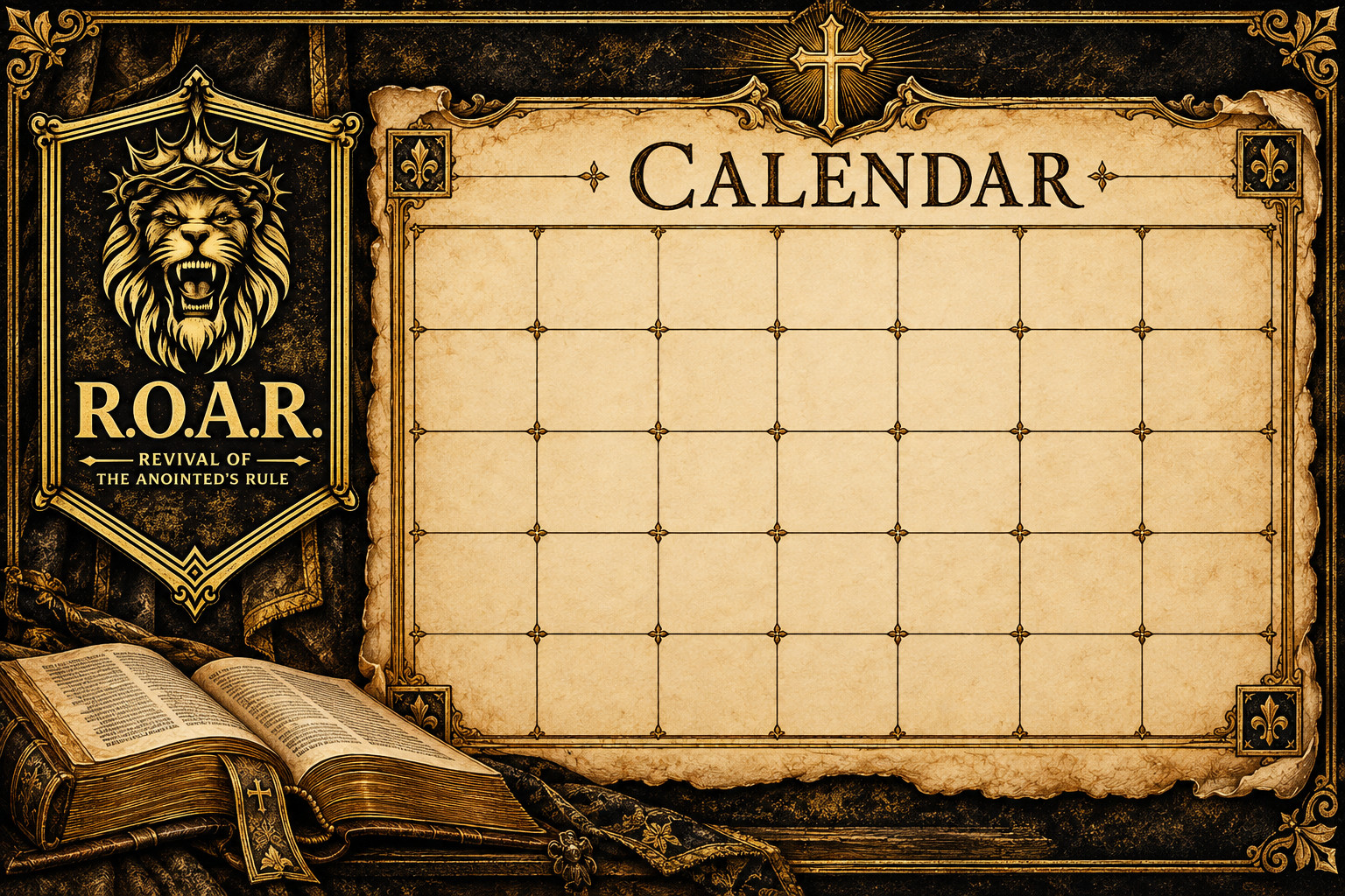ROAR Heraldic Parchment Calendar